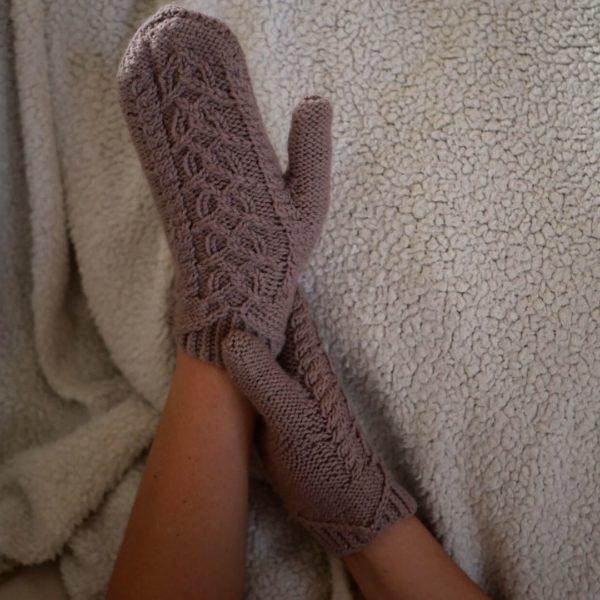 Moufles au tricot. Made in Hauts de France