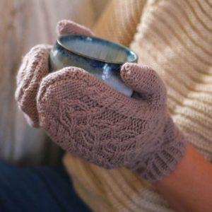 moufles tricotées en merinos. Made in Hauts de France